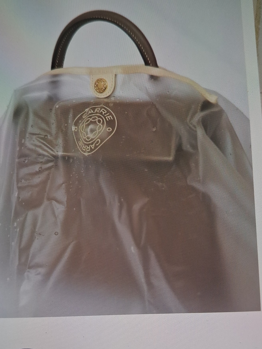 Carrie Bagrella Clear Handbag Rain Cover